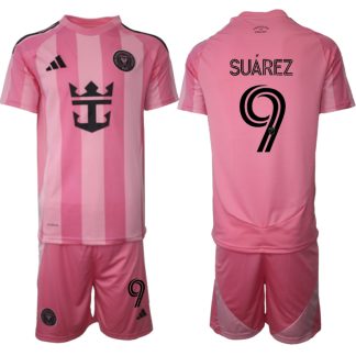 Moški Nogometni dresi kompleti Inter Miami CF Domači 2025-26 Luis Suárez 9