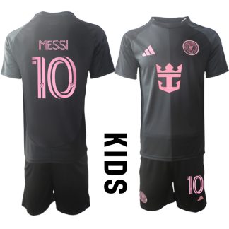 Otroški Nogometni dresi Kompleti za otroke Inter Miami CF Gostujoči 2025-26 Lionel Messi 10