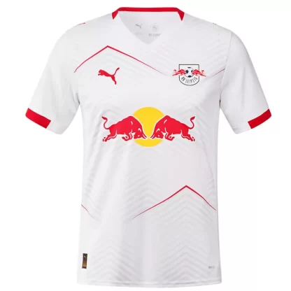 Najcenejši Moški Nogometni dresi RB Leipzig Domači 2025-26 tisk Bitshiabu 5