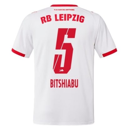 Najcenejši Moški Nogometni dresi RB Leipzig Domači 2025-26 tisk Bitshiabu 5