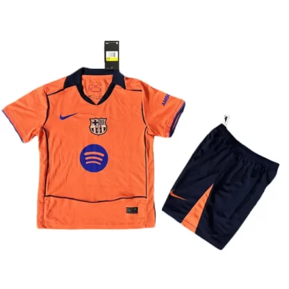 Nogometni dresi komplet FC Barcelona Tretji 2025-26 oranžna