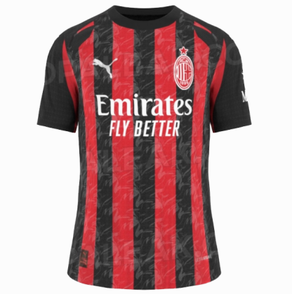 Moški Nogometni Dresi AC Milan Domači 2025/26 Kratek Rokav