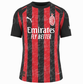 Moški Nogometni Dresi AC Milan Domači 2025/26 Kratek Rokav