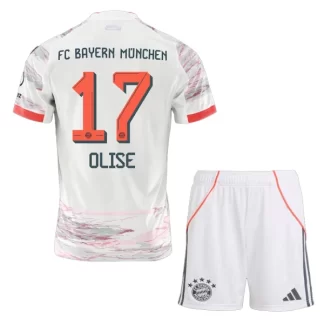 Nogometni dresi komplet Michael Olise 17 FC Bayern Munich Gostujoči 2025-26