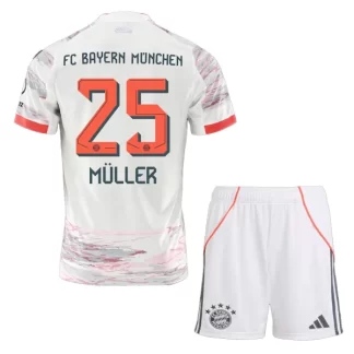 Nogometni dresi komplet Thomas Müller 25 FC Bayern Munich Gostujoči 2025-26
