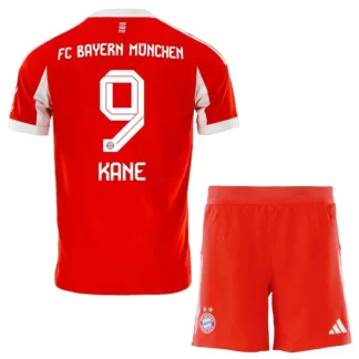 Nogometni dresi komplet tisk Harry Kane 9 FC Bayern Munich Domači 2025-26 rdeča