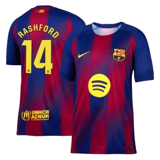 Moški Nogometnih dresov FC Barcelona Domači 2025-26 Marcus Rashford 14