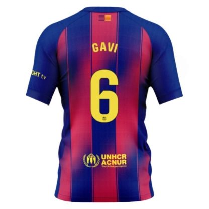 Moški dresi FC Barcelona Domači 2025-26 Paez Gavi 6