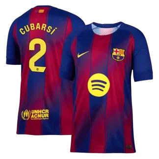 Moški dresi FC Barcelona Domači 2025-26 Pau Cubarsi 2
