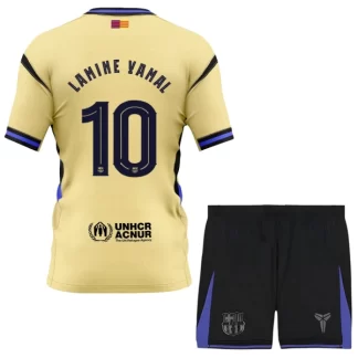 Otroški Nogometni dresi komplet FC Barcelona x Kobe Bryant Gostujoči 2025-26 Lamine Yamal 10