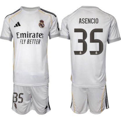 Nogometni dresi komplet Real Madrid Domači 2025-26 Raúl Asencio 35