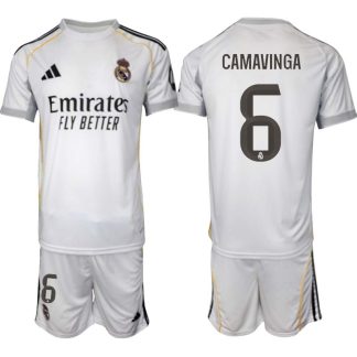 Kupiti Nogometni dresi komplet Real Madrid Domači 2025-26 Eduardo Camavinga 6