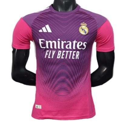 Poceni Nogometni dresi Real Madrid Vratar Gostujoči 2025-26 roza