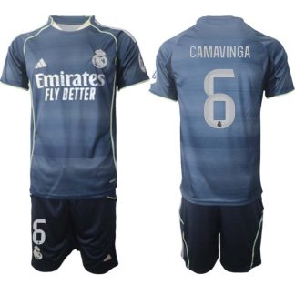 Kupiti Nogometni dresi komplet Real Madrid Gostujoči 2025-26 Eduardo Camavinga 6