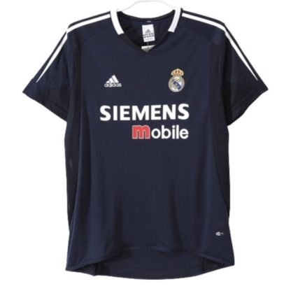 Nakup Retro Nogometni dresi Real Madrid Gostujoči 2004-2005 črna Kratek Rokav