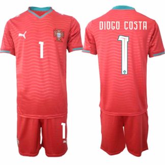 Nakup- Moški nogometni dres reprezentance Diogo Costa #1 Portugalska Domači SP 2026