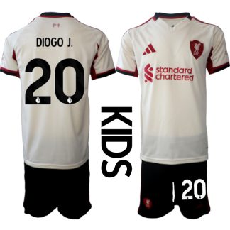 Otroški dresov kompleti Liverpool Diogo Jota #20 Gostujoči 2025-26