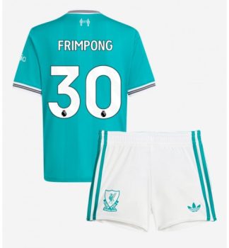 Poceni Otroški nogometni dresov Liverpool Jeremie Frimpong 30 Tretji 2025-26
