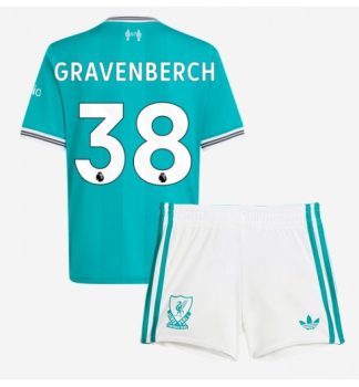 Poceni Otroški nogometni dresov Liverpool Ryan Gravenberch 38 Tretji 2025-26