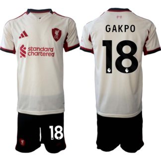 Poceni dres kompleti Liverpool Cody Gakpo 18 Gostujoči 2025-26