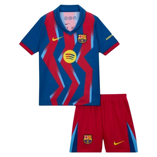 Prodajo Otroški Četrti dres FC Barcelona Kompleti 2025–26 z lastnim imenom online