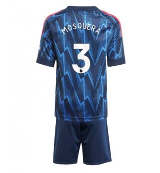 Prodajo Otroški Nogometni dres Kompleti Cristhian Mosquera #3 Arsenal Gostujoči 2025-26
