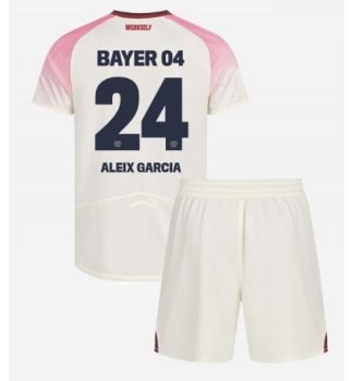 Prodajo Otroški Nogometni dres kompleti Aleix Garcia #24 Bayer 04 Leverkusen Gostujoči 2025-26