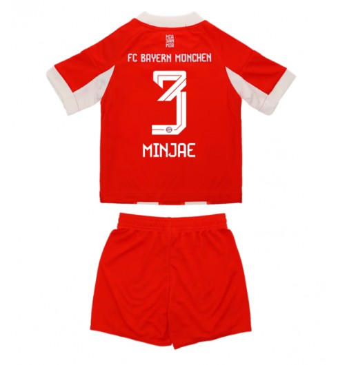Prodajo Otroški Nogometni dres kompleti Kim Min-jae #3 FC Bayern Munich Domači 2025-26