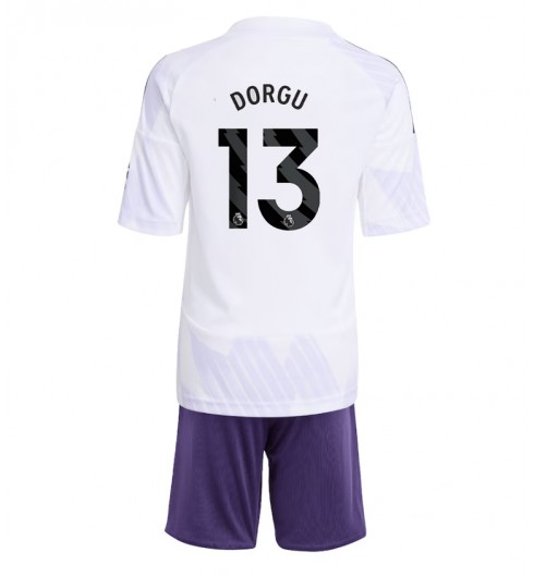 Prodajo Otroški Nogometni dres kompleti Patrick Dorgu #13 Manchester United Gostujoči 2025-26