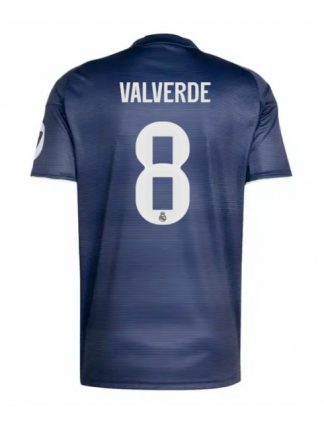 Kupiti Moški Nogometni dres Real Madrid Federico Valverde #8 Gostujoči 2025-26 Kratek rokav