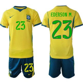 Kupiti Moški Nogometni dres komplet reprezentance Brazilija Ederson Moraes #23 Domači SP 2026