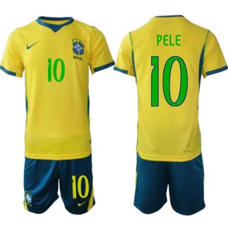 Kupiti Moški Nogometni dres komplet reprezentance Brazilija Pelé #10 Domači SP 2026
