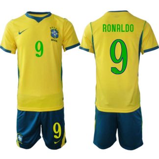 Kupiti Moški Nogometni dres komplet reprezentance Brazilija Ronaldo Nazário #9 Domači SP 2026