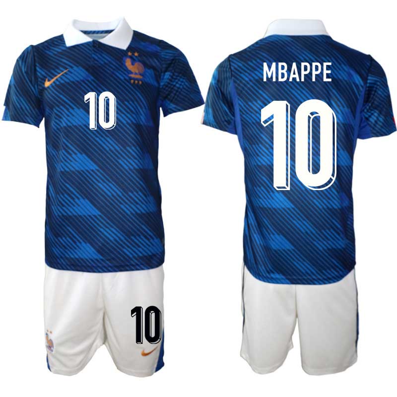Kupiti Moški Nogometni dres kompleti reprezentance Francija Kylian Mbappé #10 Domači SP 2026