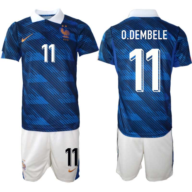 Kupiti Moški Nogometni dres kompleti reprezentance Francija Ousmane Dembélé #11 Domači SP 2026