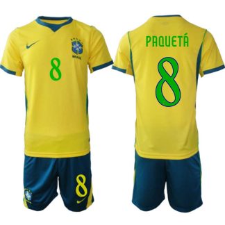 Kupiti Moški Nogometni dres reprezentance Brazilija Lucas Paquetá #8 Domači SP 2026
