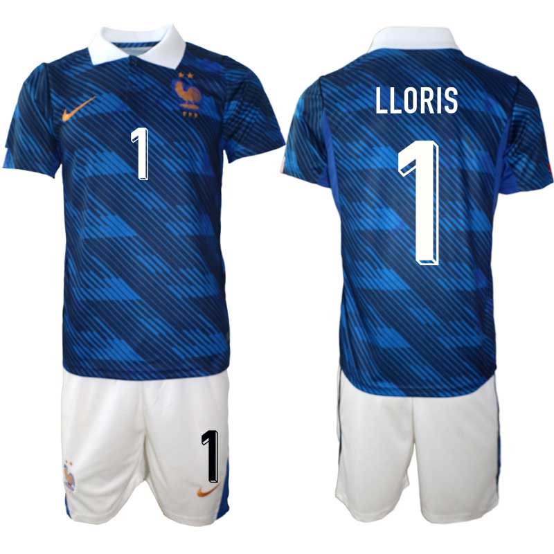 Kupiti Moški Nogometni dres reprezentance Francija Domači SP 2026 Hugo Lloris #1
