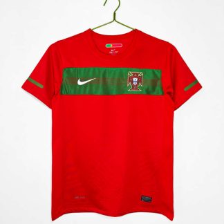 Kupiti Poceni Moški retro nogometni dres Portugalska Domači SP 2010 rdeča