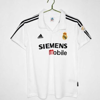 Kupiti Poceni Moški retro nogometni dres Real Madrid Domači 2002/03 bela