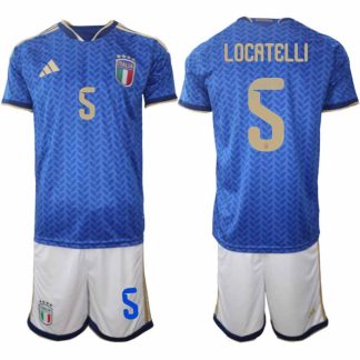 Kupiti Poceni Nogometni dres komplet reprezentance Italija Manuel Locatelli #5 Domači SP 2026