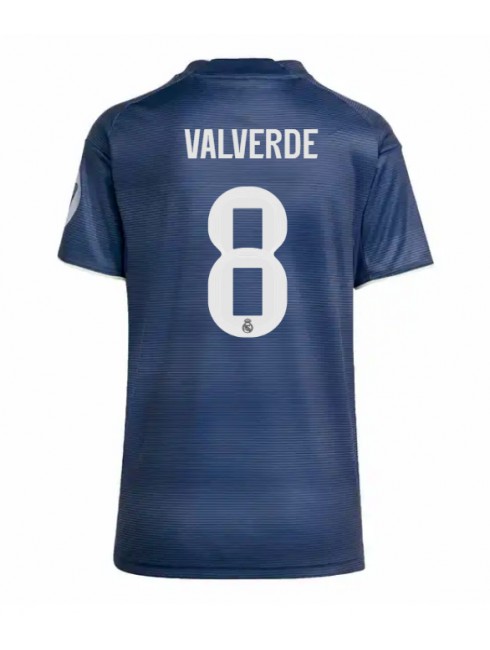 Kupiti Ženski Nogometni dres Real Madrid Federico Valverde #8 Gostujoči 2025-26 Kratek rokav