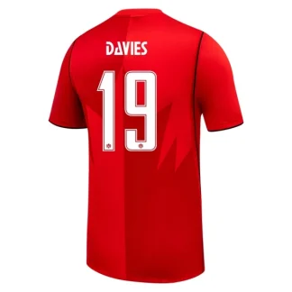 Moški Nogometni dres Kanada Alphonso Davies #19 Domači SP 2026 rdeča Kratek Rokav