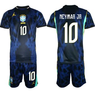 Moški Nogometni dres kompleti reprezentance Brazilija NEYMAR JR #10 Gostujoči SP 2026