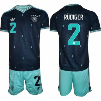 Moški Nogometni dres kompleti reprezentance Nemčija DFB Antonio Rüdiger #2 Gostujoči SP 2026