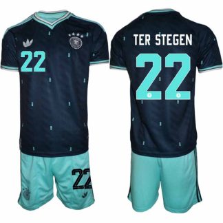 Moški Nogometni dres kompleti reprezentance Nemčija DFB Marc-André ter Stegen #22 Gostujoči SP 2026
