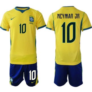 Moški Nogometni dres reprezentance Brazilija Neymar #10 Domači SP 2026 + Kratke hlače