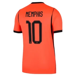 Nakup Poceni Moški Nogometni dres Nizozemska reprezentance Memphis Depay #10 Domači SP 2026 oranžna