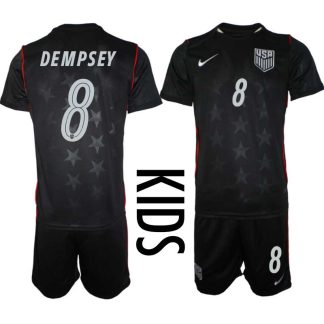 Novi Otroški Nogometni dres komplet Clint Dempsey #8 Združene Države ZDA Gostujoči SP 2026