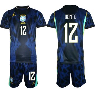 Poceni Moški Nogometni dres kompleti reprezentance Brazilija Bento #12 Gostujoči SP 2026