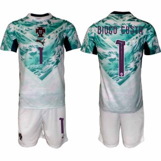 Poceni Nogometni dres Portugalska Gostujoči SP 2026 Diogo Costa #1 + Kratke hlače